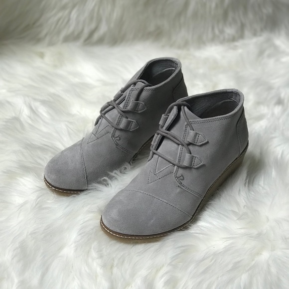 Toms Shoes - Toms suede faux crepe wedge